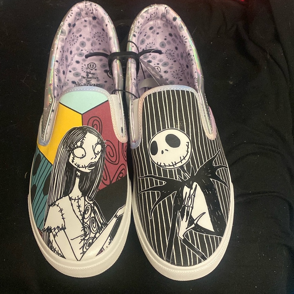 Disney Nightmare Before Christmas Womens Sz 11. 9 mens.  slip On Sneaker